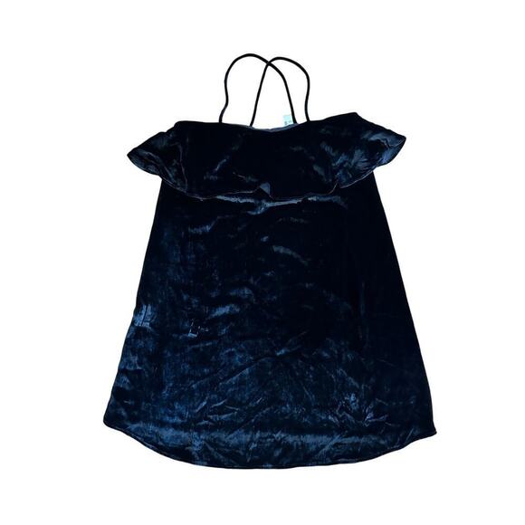 Madewell Velvet Ruffle Mini Dress - Picture 5 of 7